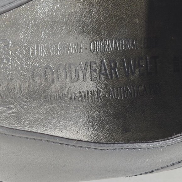 Mephisto Melchior Walking Shoes Black Pebble Grain Leather Comfort Derby Mens 12 - Picture 12 of 13